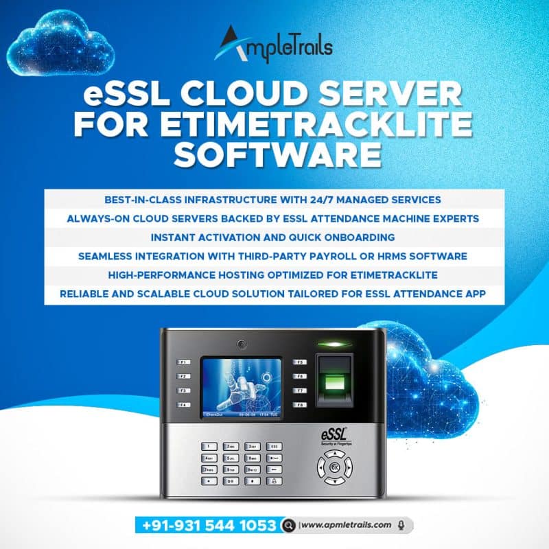 eSSL Cloud Server for eTimeTracklite Software