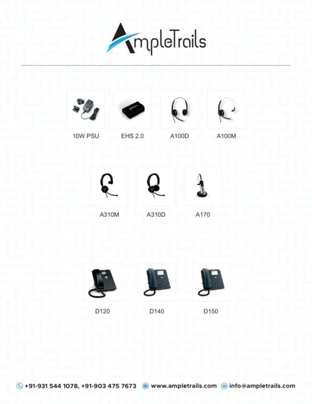 D140 ENTRY-LEVEL SIP Phone FOR YOUR DAILY OFFICE LIFE Accessories
