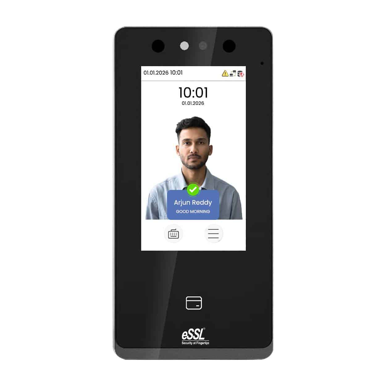 eSSL AIface Pluto 4.3 inch Touch Screen Face Attendance Machine with Access Control